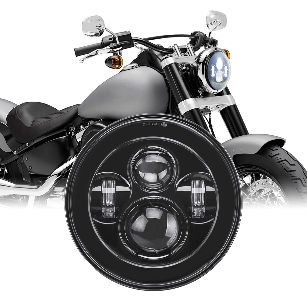Universal Motorcycle Led Headlight Projector - Faro LED Universal de 7 pulgadas