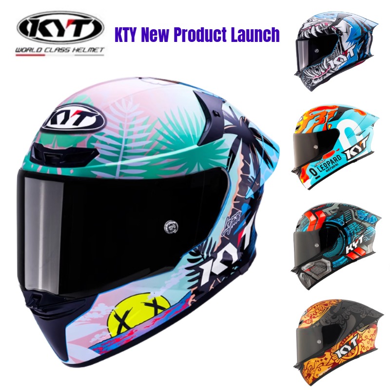 Carbon Fiber Lightweight Motorcycle Helmet - Original KYT ST Casco de motocicleta