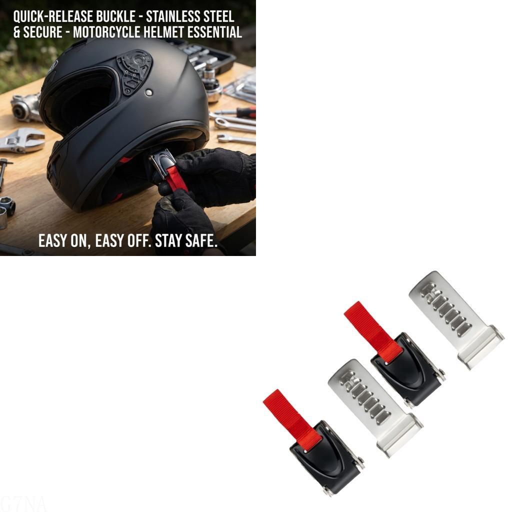 Quick Release Buckle Motorcycle Helmet - Instalación fácil inoxidable sección liberación rápida