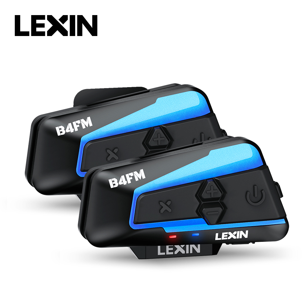 Universal Motorcycle Helmet Intercom Headset - Lexin - B4FM-X Intercomunicador Moto para
