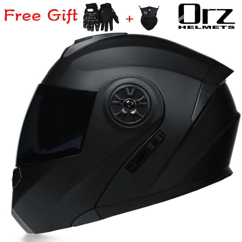 Modular Flip Up Motorcycle Helmet Dot Approved - ORZ-161, Último Modelo de Casco de