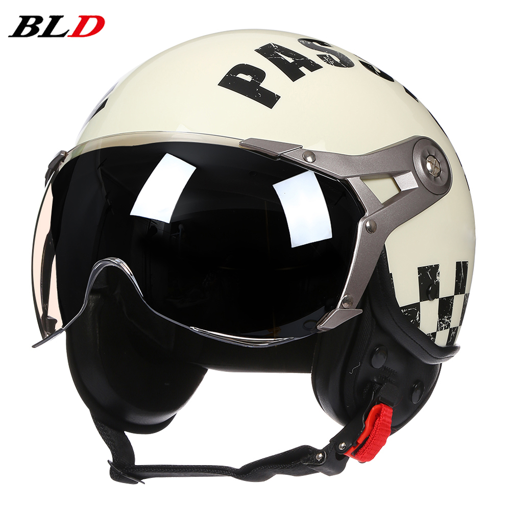 Retro 3/4 Casco de cara abiert - Vintage Open Face Retro Helmet reseña y precio