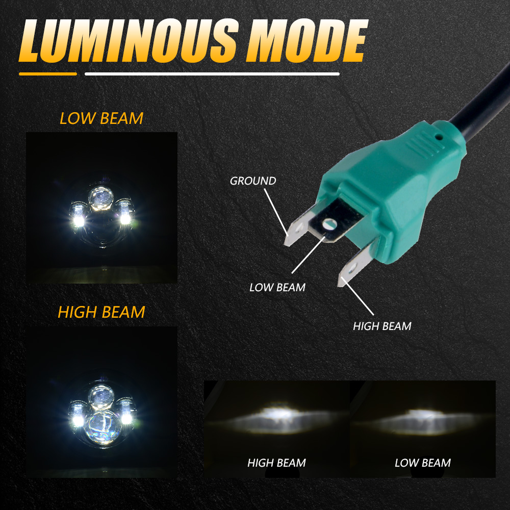 Faro LED Universal de 7 pulgad - Universal Motorcycle Led Headlight Projector reseña y precio