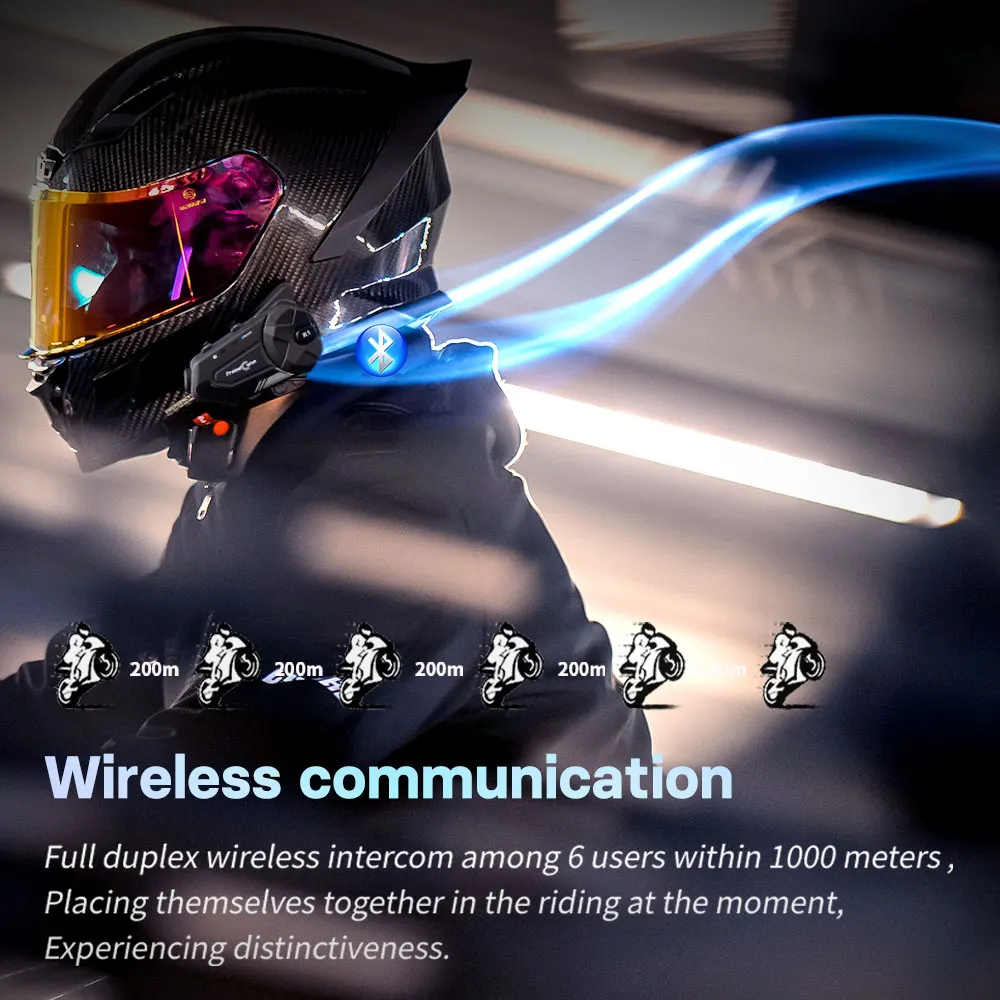 Freedconn-intercomunicador par - Universal Motorcycle Helmet Intercom Headset reseña y precio