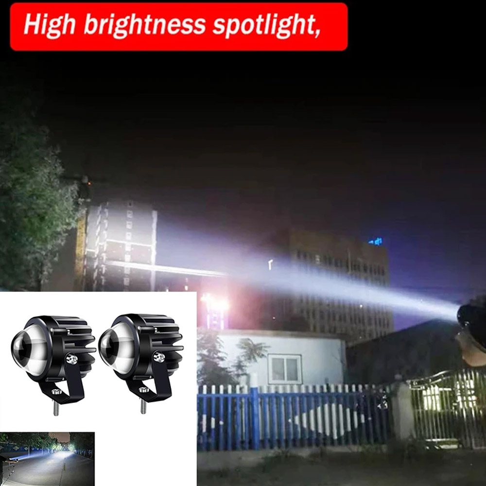 Proyector de motocicleta, luz  - Universal Motorcycle Led Headlight Projector reseña y precio