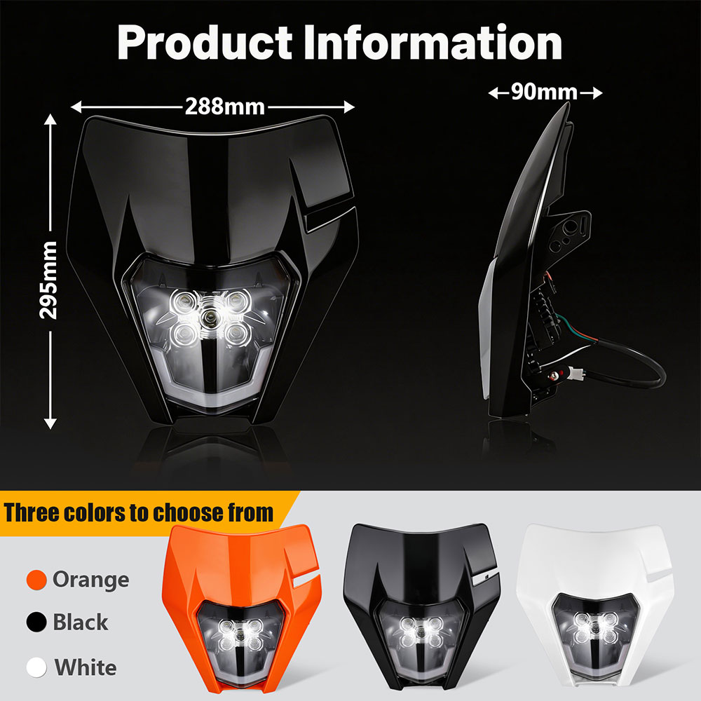 Faro Delantero Universal de 5  - Universal Motorcycle Led Headlight Projector reseña y precio