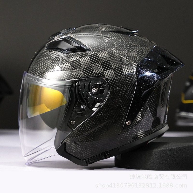 Casco de Motocicleta de Fibra  - Carbon Fiber Lightweight Motorcycle Helmet reseña y precio