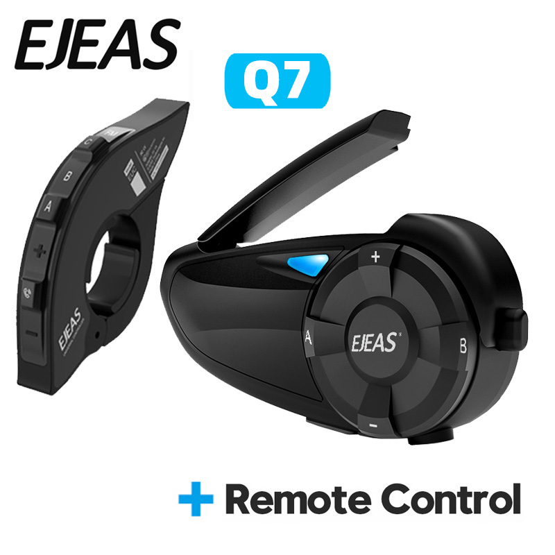 EJEAS Q7 auriculares para casc - Universal Motorcycle Helmet Intercom Headset reseña y precio