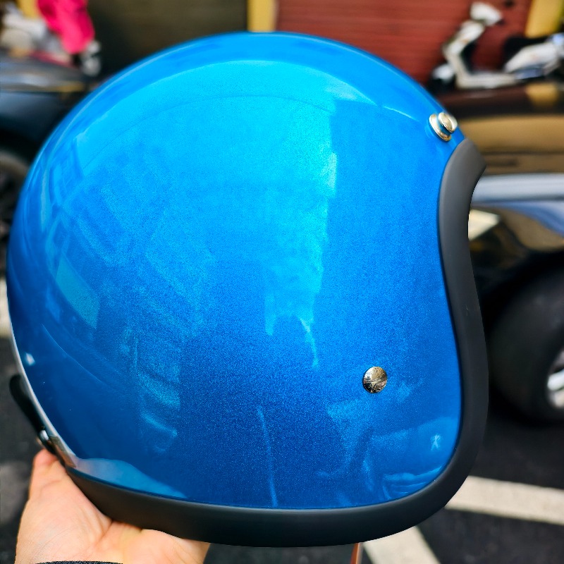 Casco de motocicleta de cara a - Vintage Open Face Retro Helmet reseña y precio