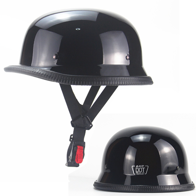 Casco de crucero de motociclet - Vintage Open Face Retro Helmet reseña y precio