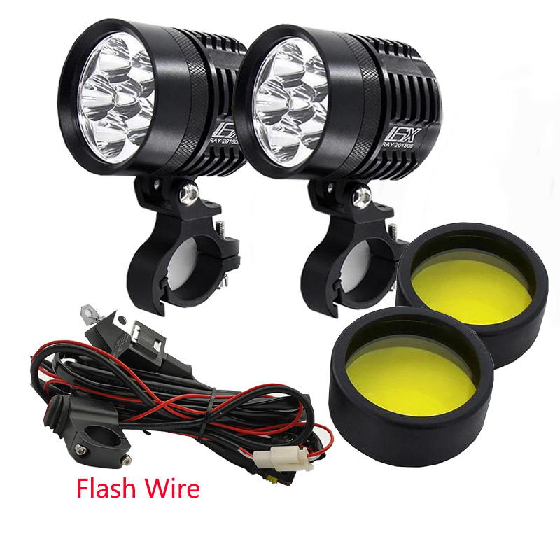 2PCS Faros Delanteros Universa - Universal Motorcycle Led Headlight Projector reseña y precio