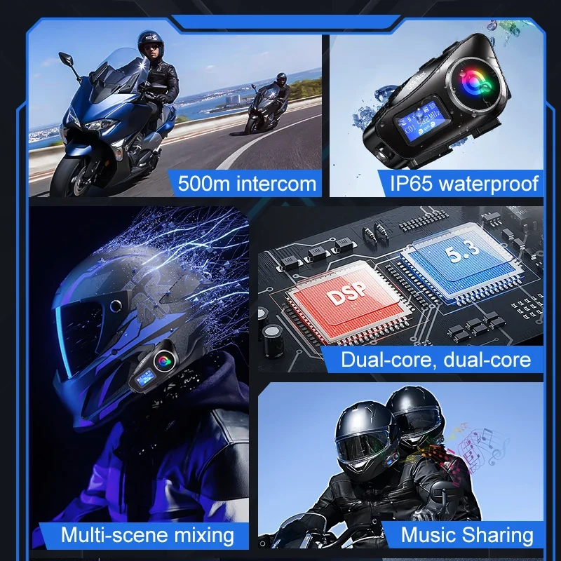Intercomunicador para casco de - Universal Motorcycle Helmet Intercom Headset reseña y precio