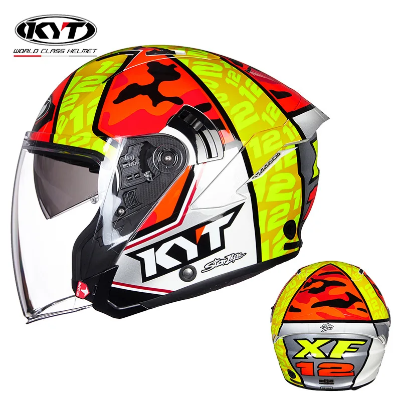 KYT-Casco de Moto Jet Vintage, - Vintage Open Face Retro Helmet reseña y precio