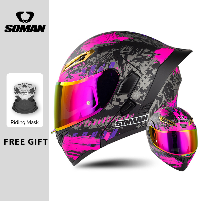Cascos de motocicleta abatible - Modular Flip Up Motorcycle Helmet Dot Approved reseña y precio