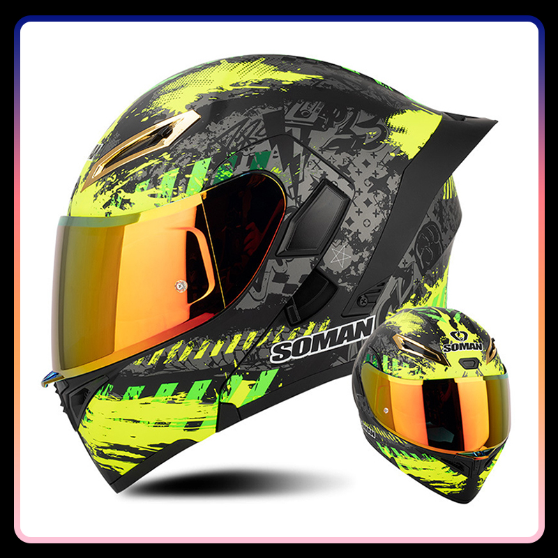 Cascos de motocicleta Para hom - Modular Flip Up Motorcycle Helmet Dot Approved reseña y precio