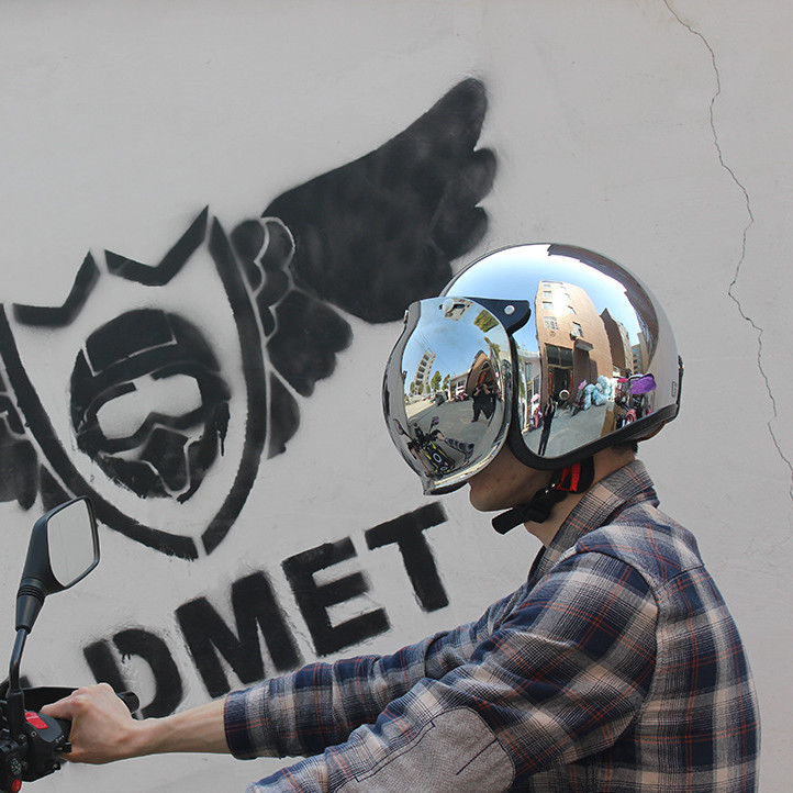 Casco de Moto de cara abierta, - Vintage Open Face Retro Helmet reseña y precio