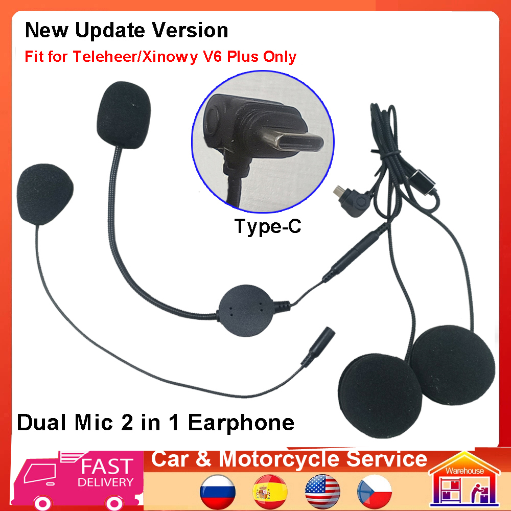 Altavoz para auriculares tipo  - Universal Motorcycle Helmet Intercom Headset reseña y precio