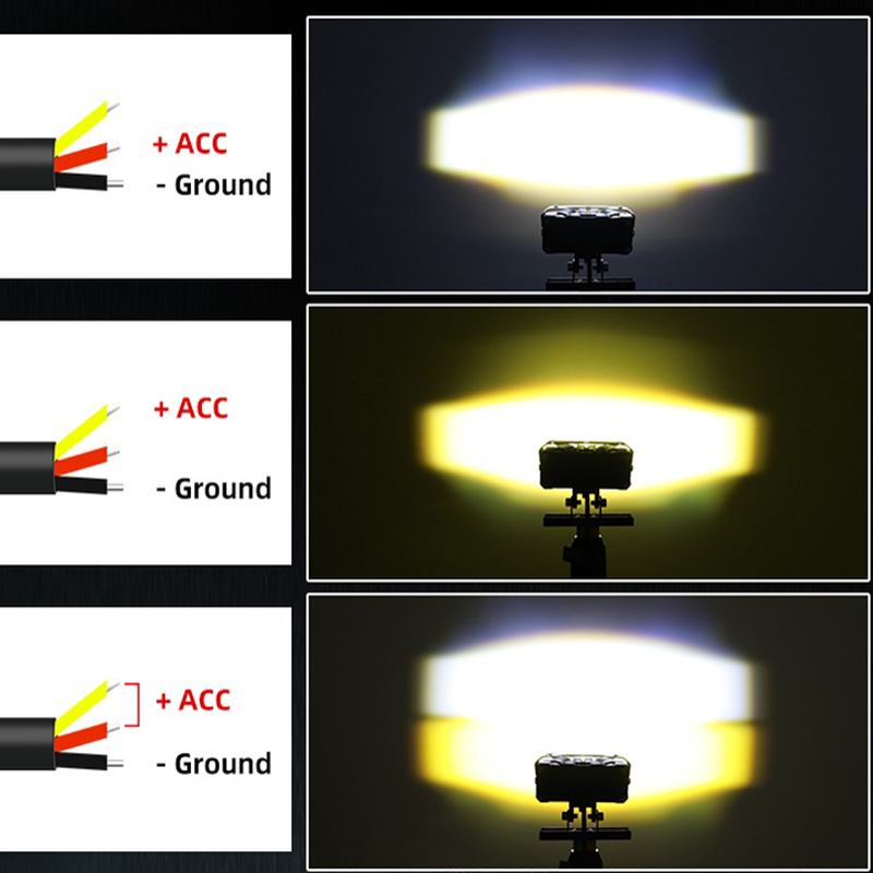 Proyector Led de 3 pulgadas pa - Universal Motorcycle Led Headlight Projector reseña y precio