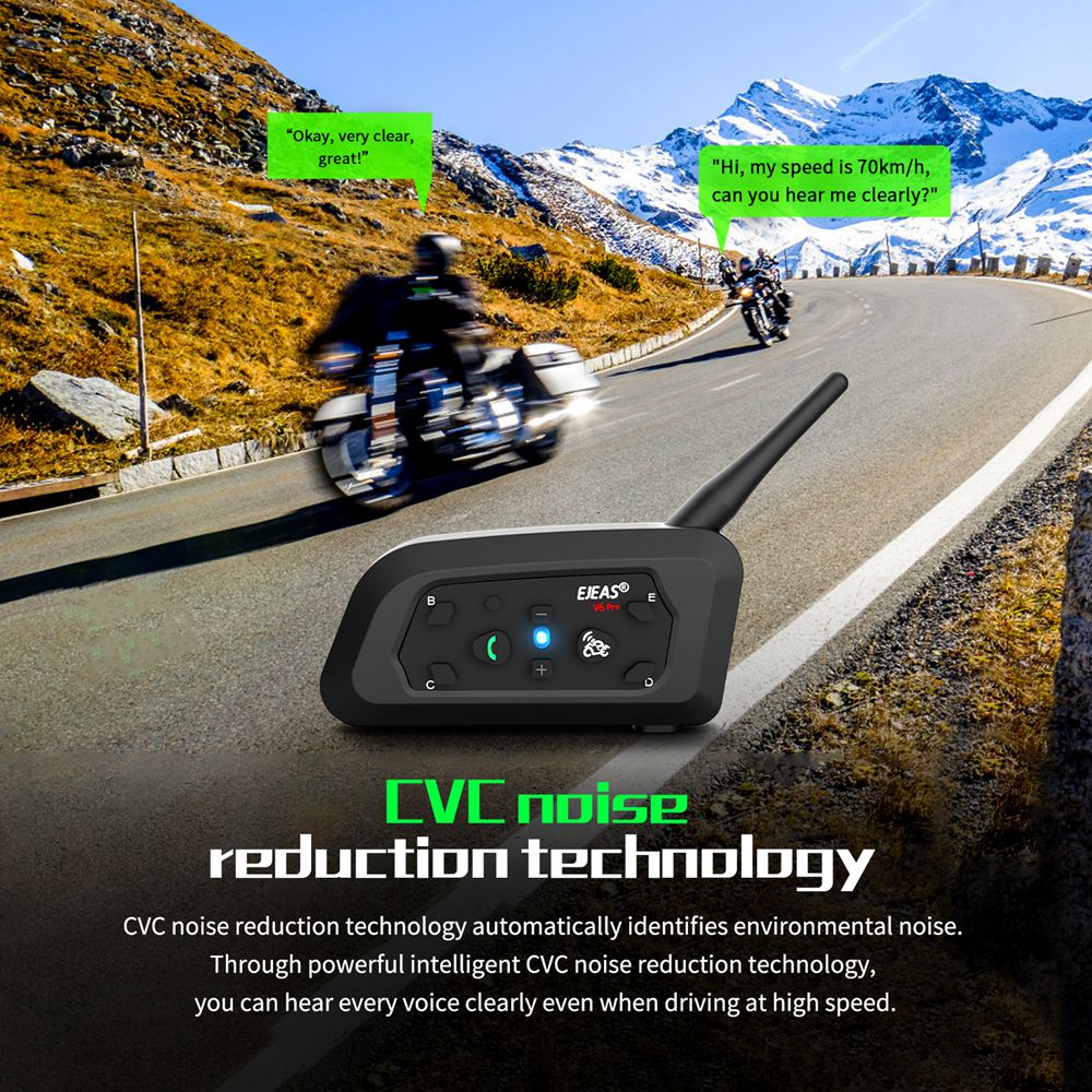 EJEAS V6 PRO + casco de motoci - Universal Motorcycle Helmet Intercom Headset reseña y precio