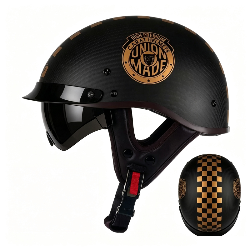 Casco de motocicleta de fibra  - Carbon Fiber Lightweight Motorcycle Helmet reseña y precio