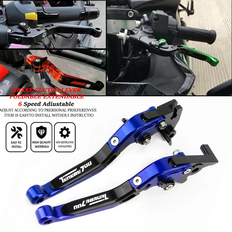 Compatible con Tenere 700/Worl - Cnc Aluminum Adjustable Brake Clutch Levers reseña y precio