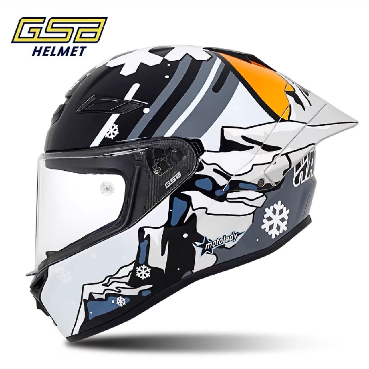 Casco de Fibra de Carbono GSB  - Carbon Fiber Lightweight Motorcycle Helmet reseña y precio
