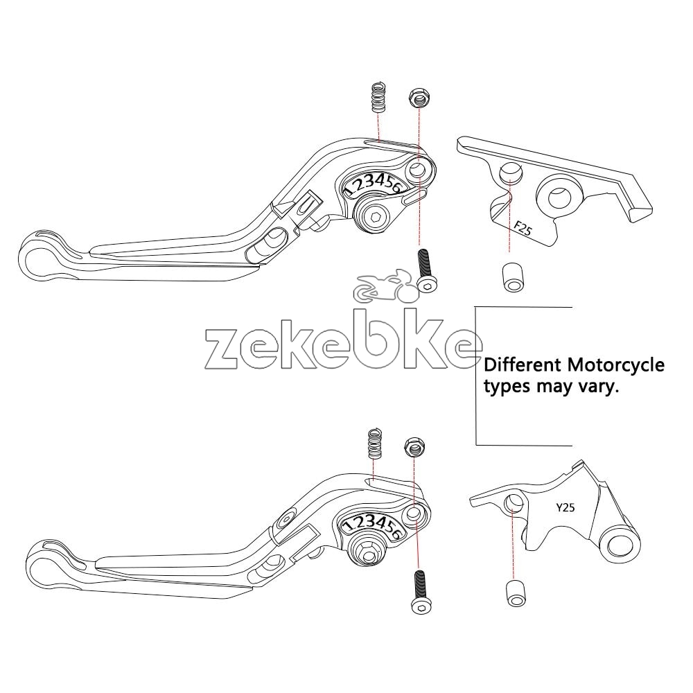Accesorios CNC para motociclet - Cnc Aluminum Adjustable Brake Clutch Levers reseña y precio